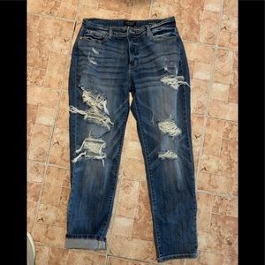 Judy blue boyfriend distressed jeans